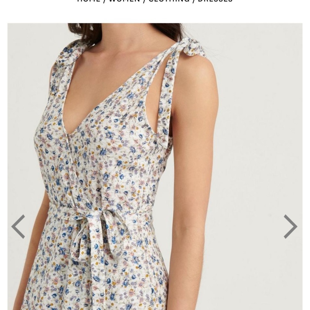 Lucky Brand ✨NWTs✨Tie Shoulder Wrap Dress - Picture 4 of 15